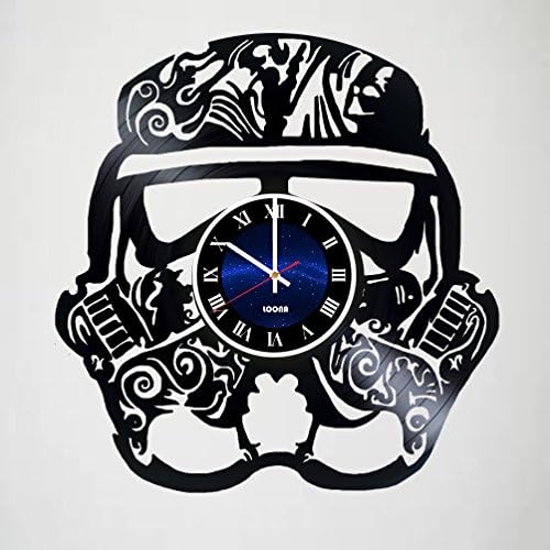 STORMTROOPER - STAR WARS - Action Figures - Handmade - Vinyl Record Design Wall Clock - Decorate your home with Modern Famous Star Wars - Best gift for him or her, girlfriend or boyfriend