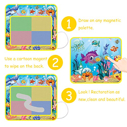 Magnetic Drawing Board for Kid and Toddler Toy - Erasable Colorful Magna Doodle Board for Boy and Girl Etch a Sketch Best Gift - Thumbnail 2