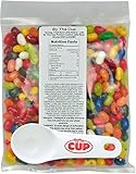 Jelly Belly Jelly Beans Bulk Fruit Bowl 1 Pound Bag - with By The Cup Portion Control Jelly Bean Serving Size Scoop