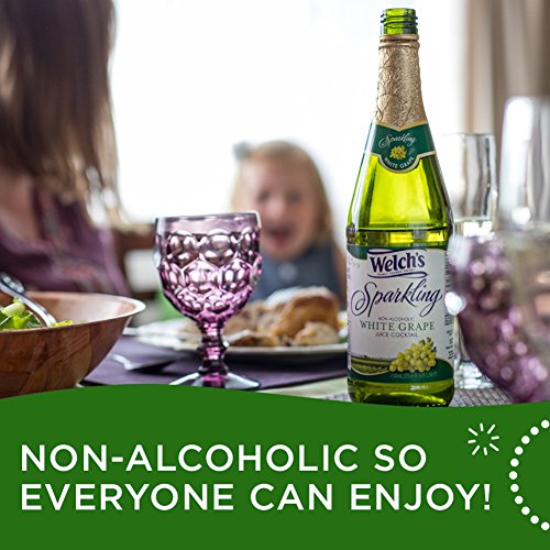 Welch's Sparkling White Grape Juice Cocktail, NonAlcoholic, 25.4 Ounce
