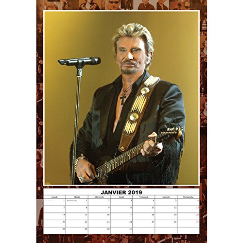 Calendrier Mural 2026 Johnny Hallyday - Format A3 (30x42 Cm) - 12 Photos Grand Format - 6