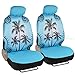 BDK Blue Palm Tree Design Seat Covers for Car & SUV - Universal Fit Car Auto Accessory
