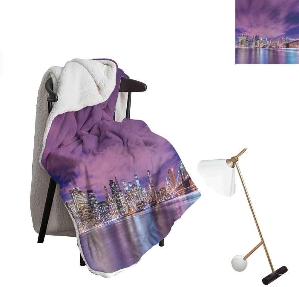 Throw Blanket Cashmere Blanket New York City Skyline at