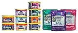 Blue Buffalo Wilderness Cat Food Variety Sampler Box - 12 Items - 4 Classic Flavors, 3 Wild Delights Flavors, 2 Rocky Mountain Recipe Flavors, & 3 Wild Cuts Tasty Toppers Pouch Flavors - 3 oz Each