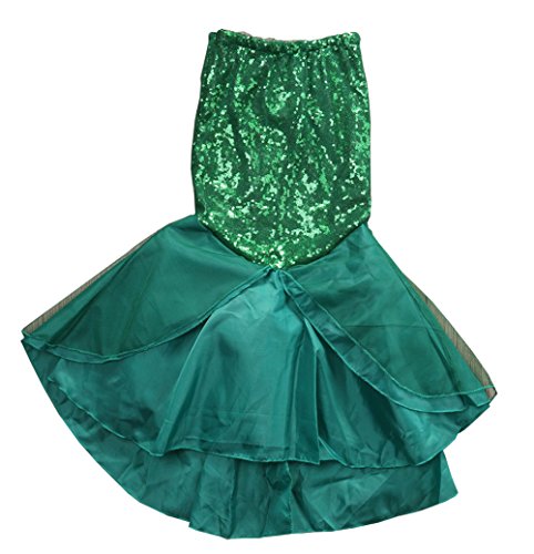 Kids Girls Mermaid Costume Fancy Party Dresses Tail Skirt