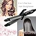 Baiyea Hair Straightener Professional Flat Iron Curling Wand 2 In 1 Anti-Static Ceramic Technology Straightens Curls Dual Voltage Adjustable Temp LCD Display for All Hair Type