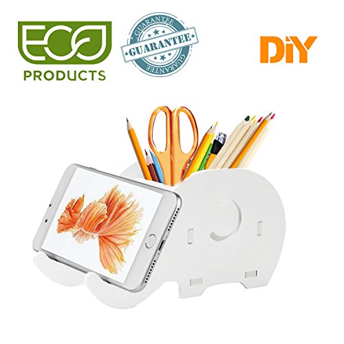 Pen Holder-Cell Phone Stand-Phone Stand-Cute Elephant Desk Decoration-Multifunctional Stationery Organiser