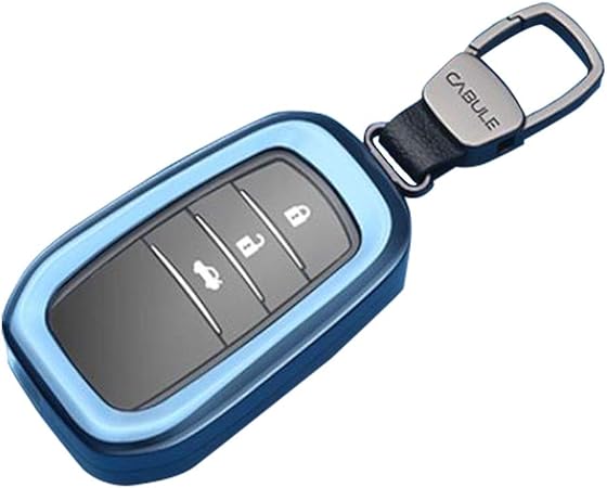Amazon Nextblue トヨタ スマートキー ケース カバー 金属 Tpu キーホルダー付 アルファード ベルファイヤー 30系 Rav4 全面カバー ブルー キーケース キーホルダー 車 バイク