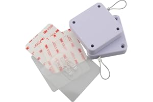 MTQY 2pcs Punch-Free Automatic Sensor Door Closer, Multifunctional Automatic Door Closer with 1.2m Drawstring for Internal, Home, Bathroom, Bedroom, Studyroom