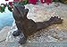 Brown Cast Iron Lazy Frog Door Wedge Door Stop Garden Decor