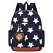 Vox Kids' Backpack, 12.6 inch Preschool Toddler Bag with Cartoon Star, Dark Blue