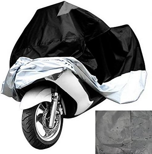 Flyox Motorcycle / Bike / Moped Scooter Cover 190T Motorcycle Cover Waterproof (245X105X125 cm)
