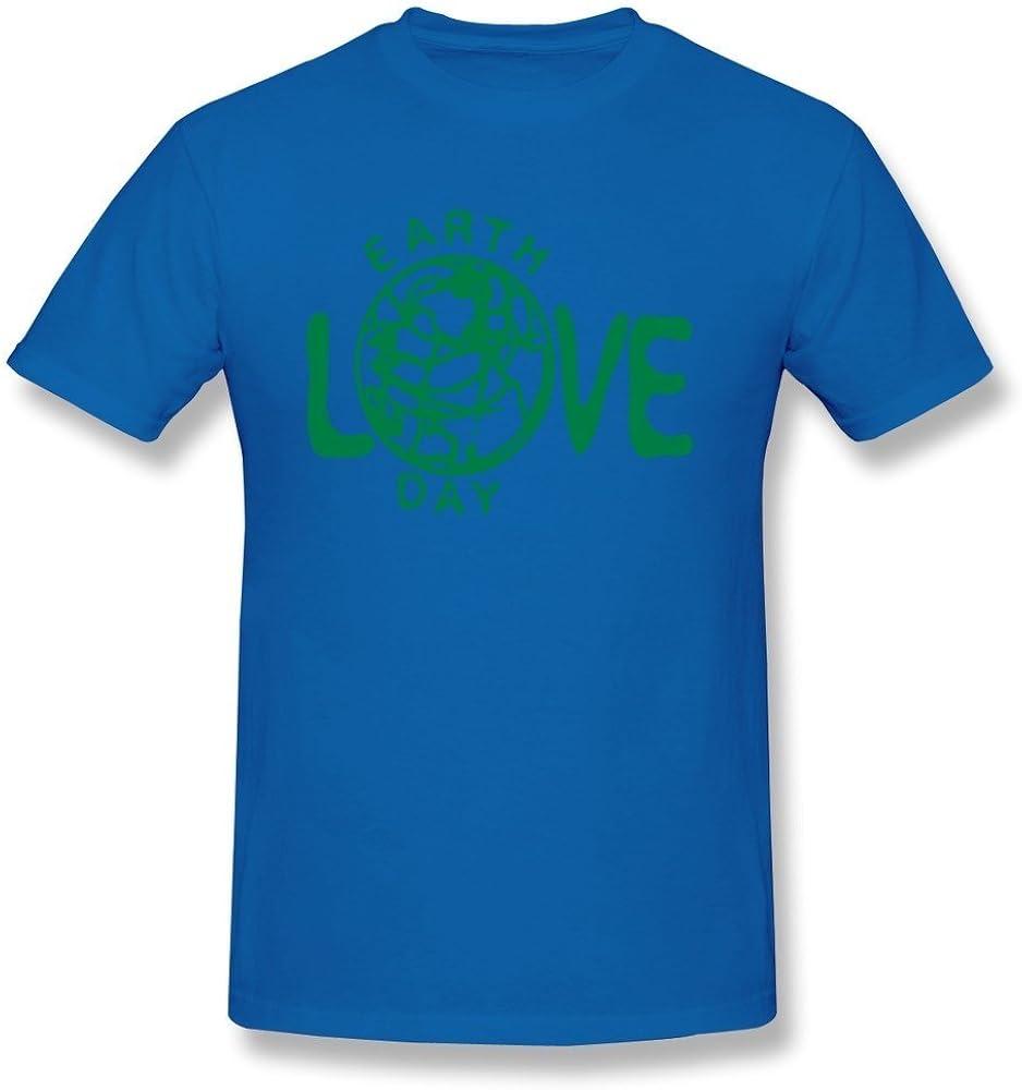 HD-Print Cute Love Earth Day Tee For Man Black