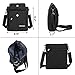 ENKNIGHT Nylon Crossbody Purse Bag for Women Travel Shoulder handbags Black