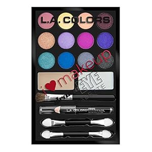 L.A Colors I Heart Makeup Eyeshadow Palette, Dazzling Bright’s, 24.6g