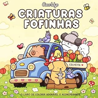 Livro Criaturas fofinhas (Cozy Cuties) – livro de colorir Coco Wyo