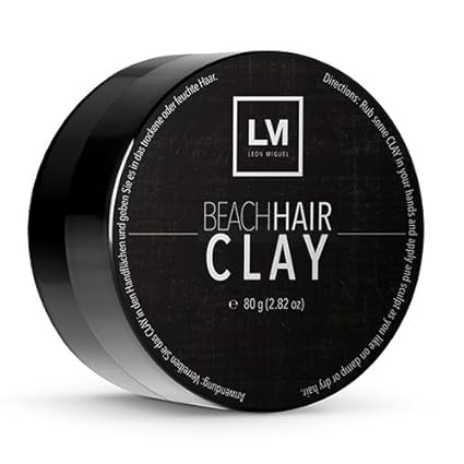 LEON MIGUEL® Beach Hair CLAY - Premium Modelliermasse mit Matt Effekt | Professionelles Haargel für Frauen und Männer