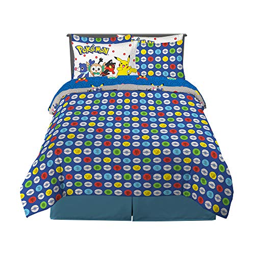 Franco Pokemon Anime Kids Comforter and Sheet Set with Sham,