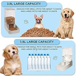 ELEVON Automatic Dog Cat Gravity Food and Water