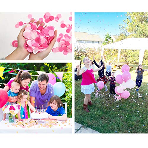 Table Confetti 30g Dots Confetti 1 INCH Tissue Paper Round Party Confetti for Bachelor Graduation Party or Filling Balloons (Blue Set)