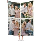 HOMEQA Custom Blanket with Photos Personalized Blankets Customized Blankets and Thows Customizable Blanket Picture Blankets Customize for Valentines Day Gifts Birthday for Her60x80 inches
