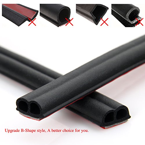 20 Feet AUSPA Car Weather Stripping, Self Adhesive Automotive Rubber
