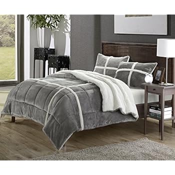 Amazon.com: Perfect Home 7 Piece Cindy Sherpa Bed in Bag