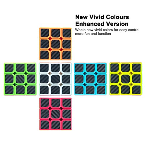 CFMOUR Original Speed Cube 3x3x3,Fast Magic Cube for Kids,Smooth Carbon Fiber Cubes,Puzzle Toys