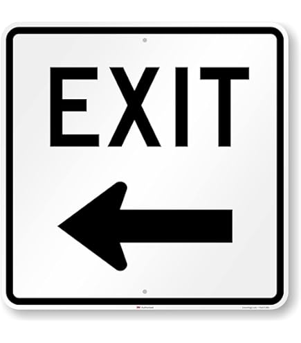 EXITサイン SC18 (CA) EXIT SIGN – Main Street Signs, Athaco Inc.