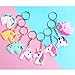 Rainbow Unicorn Keychain,Hicdaw 48Pcs Keyring Unicorn Assorted Holder Unicorn Keyring Party Favor Key Chains Prizes Gifts for Kids and Adults
