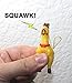 Lucore Home Mini 2 Inch Rubber Squawking Chicken Phone Charm - 2 Pcs Set Screaming Rubber Rooster Gag Novelty Squeaky Jewelry DIY Chicks