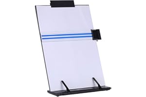 Abankey KLOUD CityBlack Metal Desktop Document Book Holder with 7 Adjustable Positions (Lost ocean-SJ981)