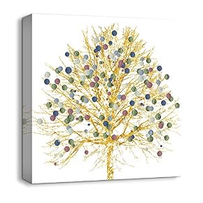 Beautiful Painting Trees Artwork for Home Framed