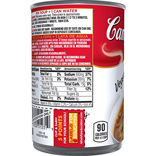 Campbell's Vegetable Beef Condensed Soup (Pack of 24) - Image 7