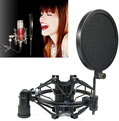 Professional Studio Microphone Wind Screen Pop Filter Mask Shield