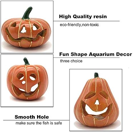 pumpkin fish tank decoration