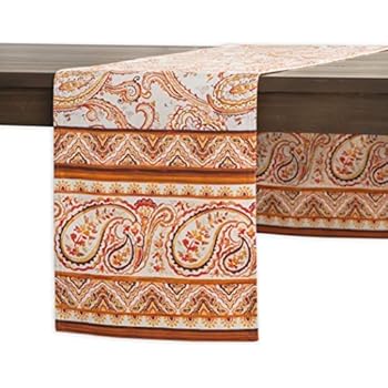 Maison d' Hermine Palatial Paisley 100% Cotton Table Runner 14.50 - Inch by 72 - Inch. Perfect for Thanksgiving and Christmas