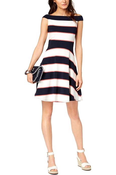 tommy hilfiger off the shoulder dress