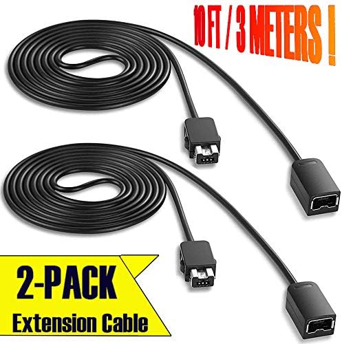 NES Classic Extension Cable 3M/10ft, Dumsamker Super NES Classic Controller Extension Cord for Nintendo SNES Classic Edition-2017 and Mini NES Classic Edition-2016 (2 Pack)
