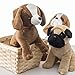 PREXTEX Plush Puppy Dogs - Set of 3 Realistic Looking 8-Inch Cute and Cozy Stuffed Animals