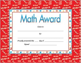 Math Award Certificate School Specialty Publishing