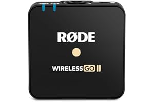 RØDE Wireless GO II TX Ultra-Compact Wireless Transmitter with Built-in Microphone, On-Board Recording and up to 200m Range f