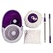Goplus Microfiber Spining Magic Spin Mop W/bucket 2 Heads Rotating 360° Easy Floor Mop (Purple)