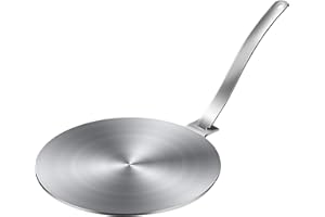 VolksRose 28cm Induction Adapter Plate Hob Converter with Detachable Handle, Heat Diffuser&Thawing Plates for Gas Stove & Gla