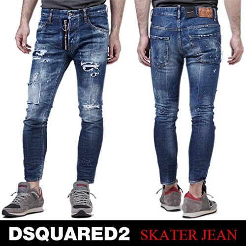 Amazon Dsquared2 ディースクエアード 17ss Skater Jean インディコ デニム ジーンズ 50 並行輸入品 ジーンズ 通販