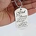 Zuo Bao Meaningful Words Hand Stamped Stainless Steel Dog Tag Pendant Necklace Inspirational Gifts (Serenity Prayer)
