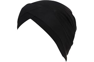 VOWCAROL HomiMaster Hijab Cap Under Scarf Black Hijab Undercap (Hijab Accessory), Black, Size One Size, Medium