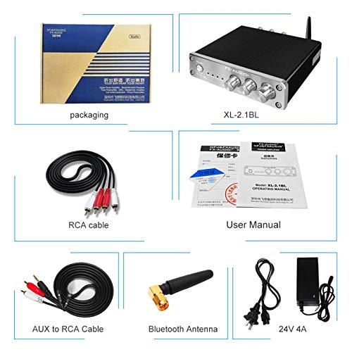 FX AUDIO 2.1 Channel Bluetooth Amplifier for Passive Subwoofer 100Watt