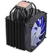 FSP Windale 6 CPU Cooler 6 Direct Contact Heatpipes 6mm Black Aluminum Alloy with 120mm Blue LED PWM Fan (AC601)