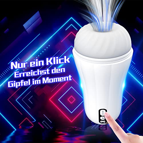 Elektrische Masturbatoren Cup mit 6 Vibrationsmodi,Automatischer Masturbator für Männer Penis Massage,Mastubrator Masturbieren Mann Taschenmuschi Sex Spielzeug handfrei Spaß